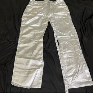 Madewell The ‘90s Straight Jean in Silver Foil